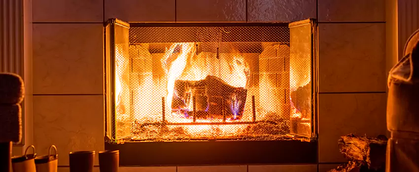 Mendota Hearth Landscape Fireplace Installation in Mountain Brook, Alabama